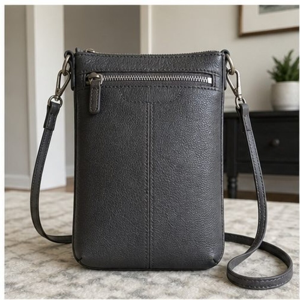 Stone Pebbled Crossbody Bag